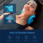 Woman using the neck and shoulder relaxer