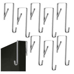 10pcs 5mm Stainless Steel Over The Door Hook Adjustable Door Hanger Rack Cloth