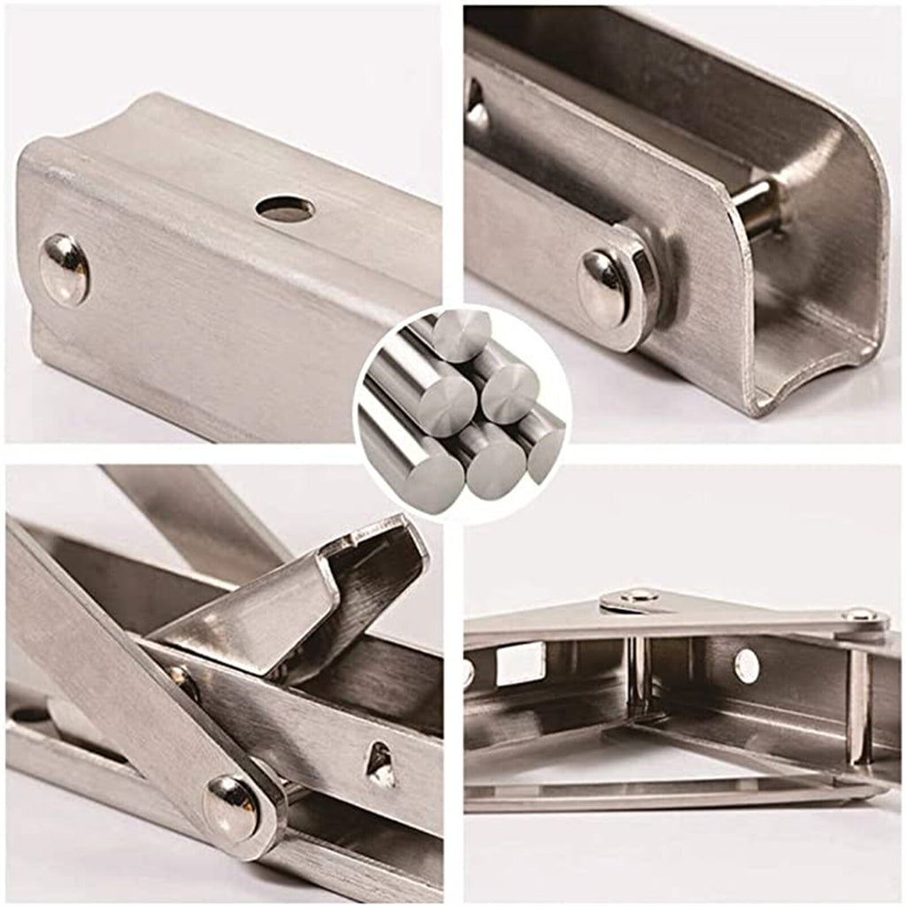 2pcs 10-Inch Folding Table Brackets | Heavy Duty Stainless Steel Wall Shelf Support