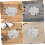500PCS Curtain Glide Hooks 28mm - Plastic Rail Runner Rings for Curtains and Drapes
