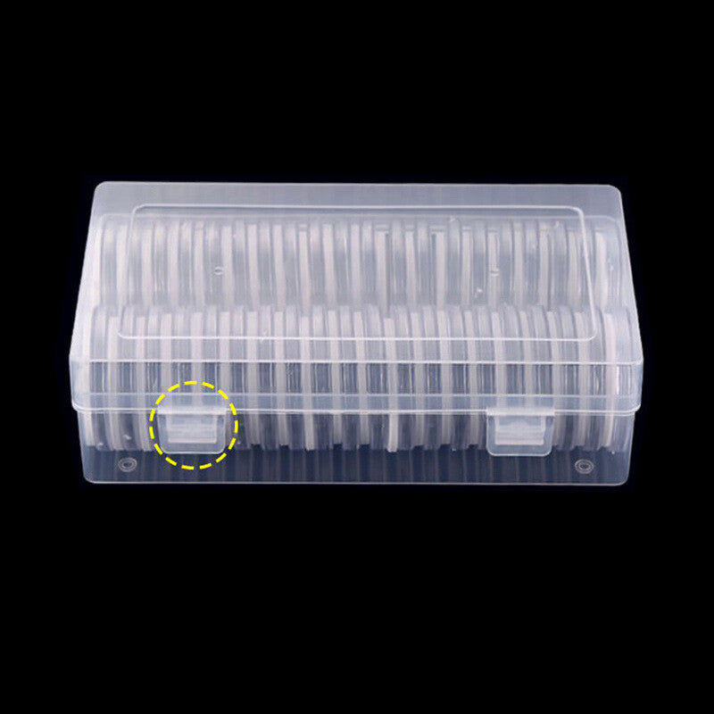 Closed clear storage box