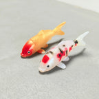 Gold and red-white koi models