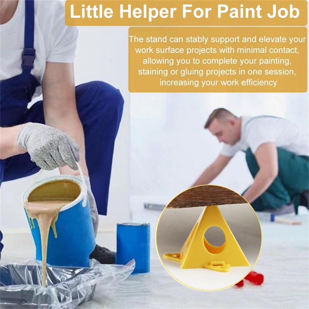 20PCS Paint Support Stands - Painter’s Pyramid Mini Painting Stands with 2 Brushes