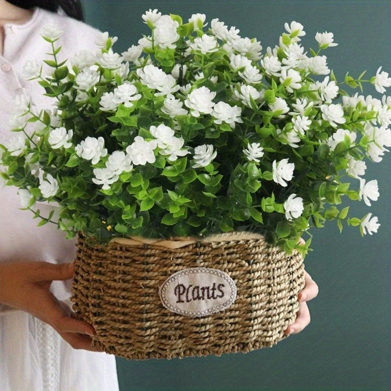 5 Bundles Artificial Camellia Flowers Decorative Plastic Floral Arrangement for Home Decor