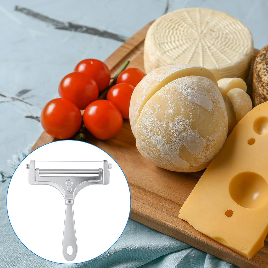 4PCS Adjustable Cheese Slicer Cutter - Reusable Non-Stick Cheese Grater Tool for Kitchen