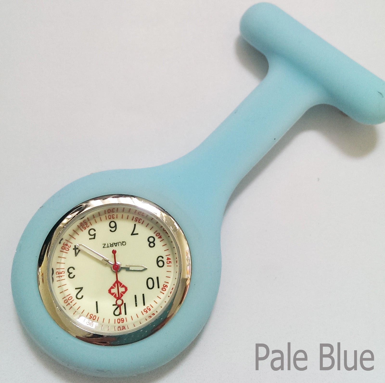 Silicone Nurse Fob Watch – Clip-On Brooch Medical Pocket Quartz Watch