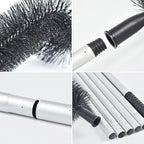2PCS Gutter Cleaning Brush with Extendable Pole 208cm – Roof Gutter Cleaning Tool