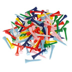 500PCS Multicoloured Wooden Golf Tees 54mm - Golf Tees for Men and Women