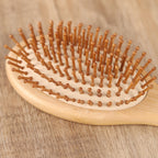 2 Pack Bamboo Hair Brush Air Cushion Comb – Wooden Scalp Massage Detangling Brush for All Hair Types