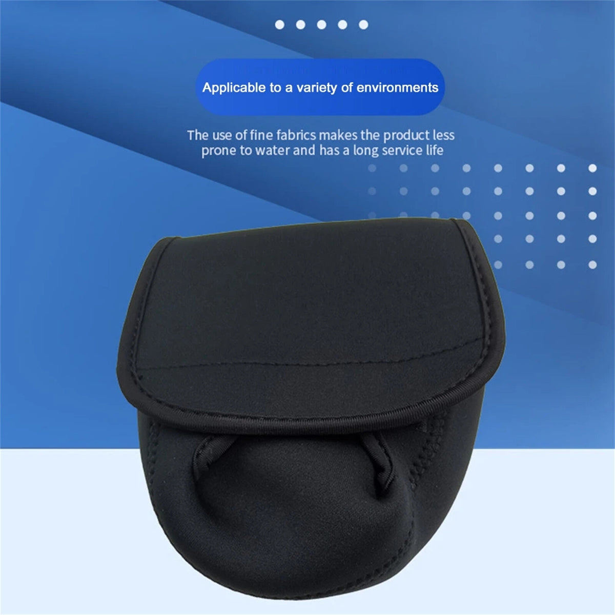 2PCS Fishing Reel Covers Neoprene Waterproof Protective Case Spinning Reel Pouch