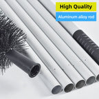 2PCS Gutter Cleaning Brush with Extendable Pole 208cm – Roof Gutter Cleaning Tool