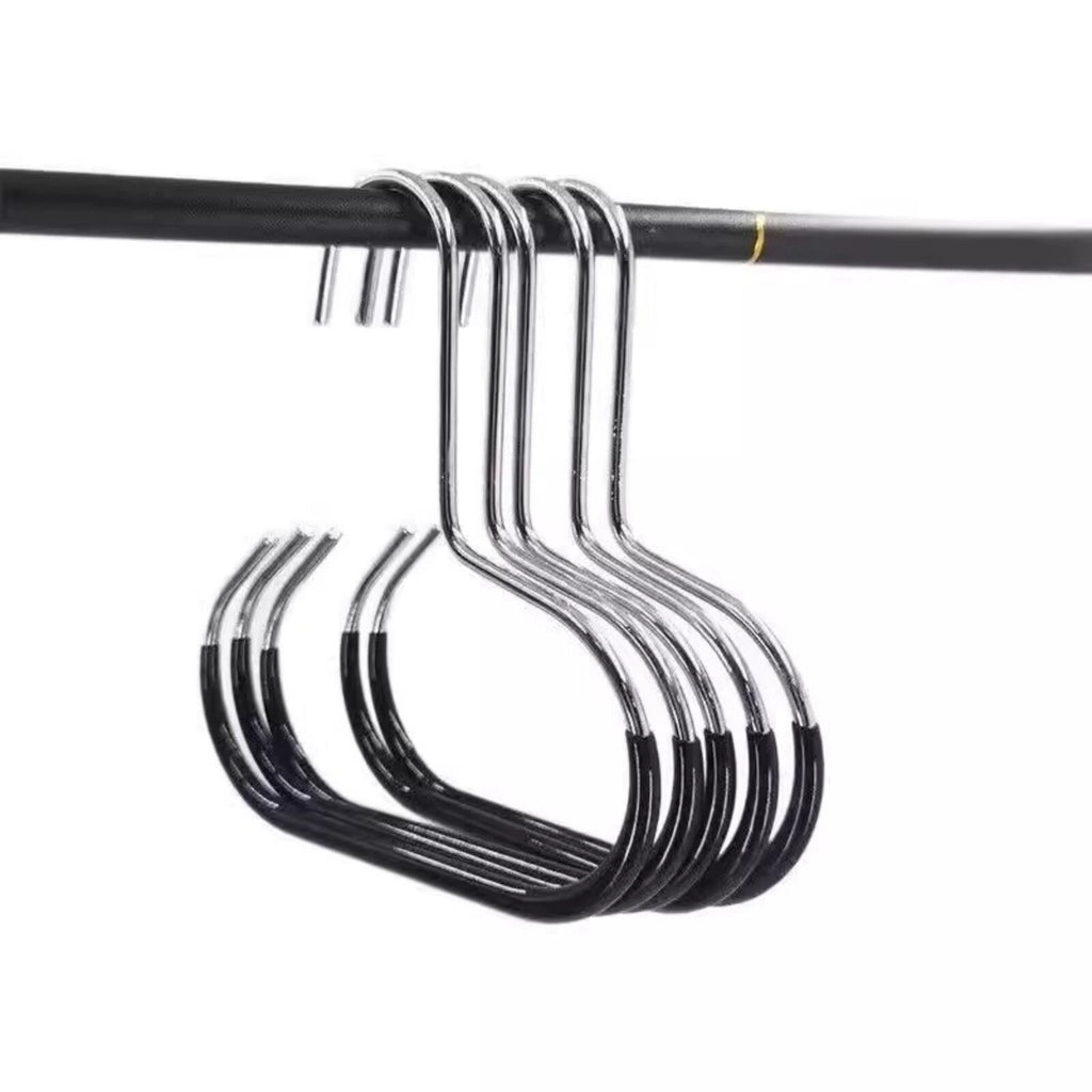 5 Pack Stainless Steel S Shape Hooks – Heavy Duty Hanging Hooks for Hats, Clothes and Storage