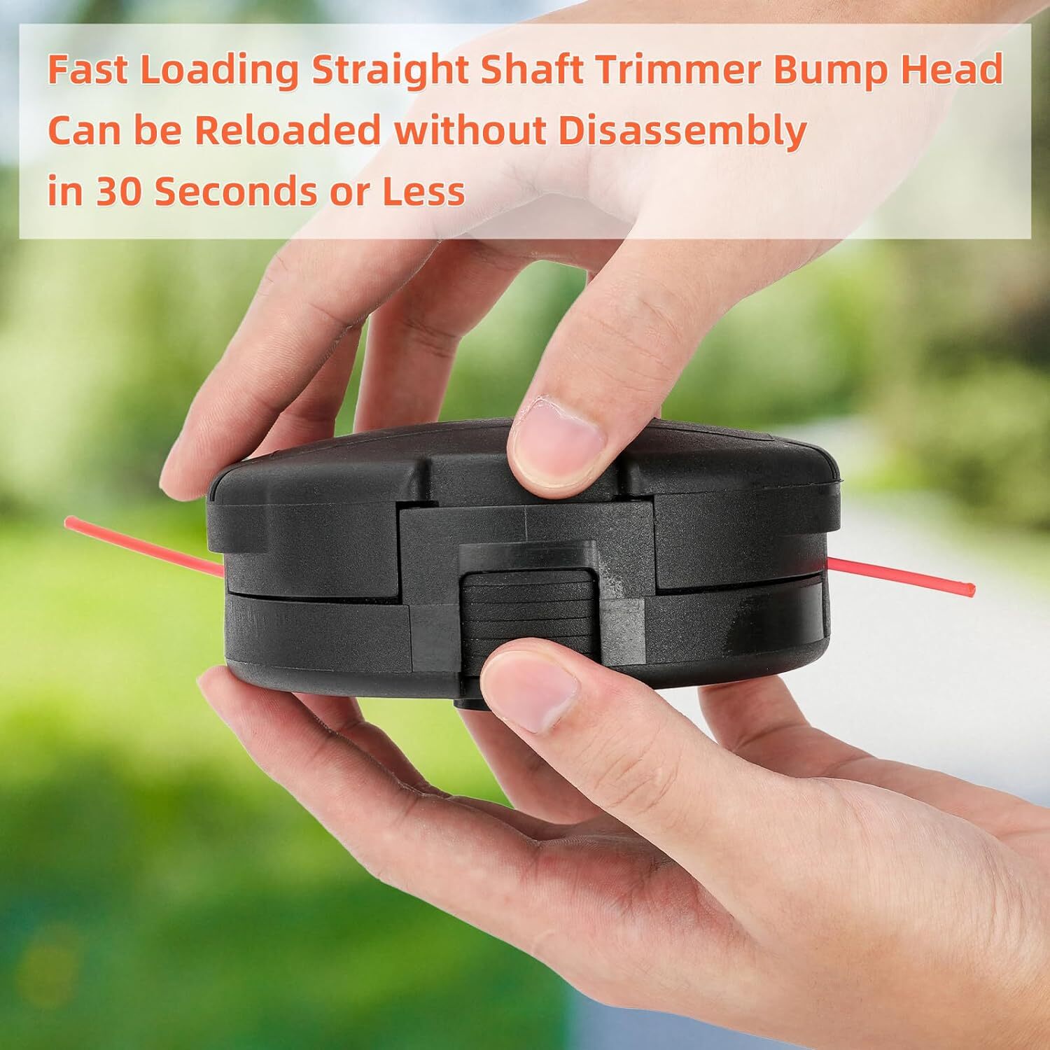 2pcs Speed Feed Trimmer Head 4.5" | Universal Bump Feed Line Head for Brush Cutter