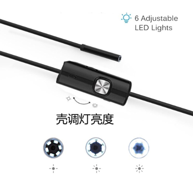 HD Waterproof Endoscope Camera USB Type-C Borescope Inspection Snake Camera for Android & PC