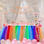 Tulle Tutu Table Skirt Wedding Birthday Baby Shower Party Table Decoration