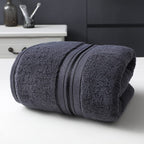 2PCS Cotton Face Washer Towels 35x75cm - Soft 120GSM Face Cloth Set Grey