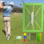 Golf Training Mat for Swing Detection Batting Portable Practice Rug Hitting Aid