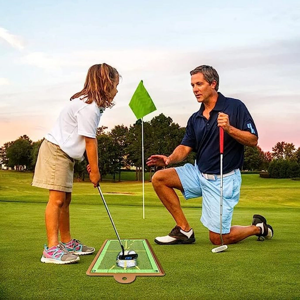 Golf Training Mat for Swing Detection Batting Portable Practice Rug Hitting Aid
