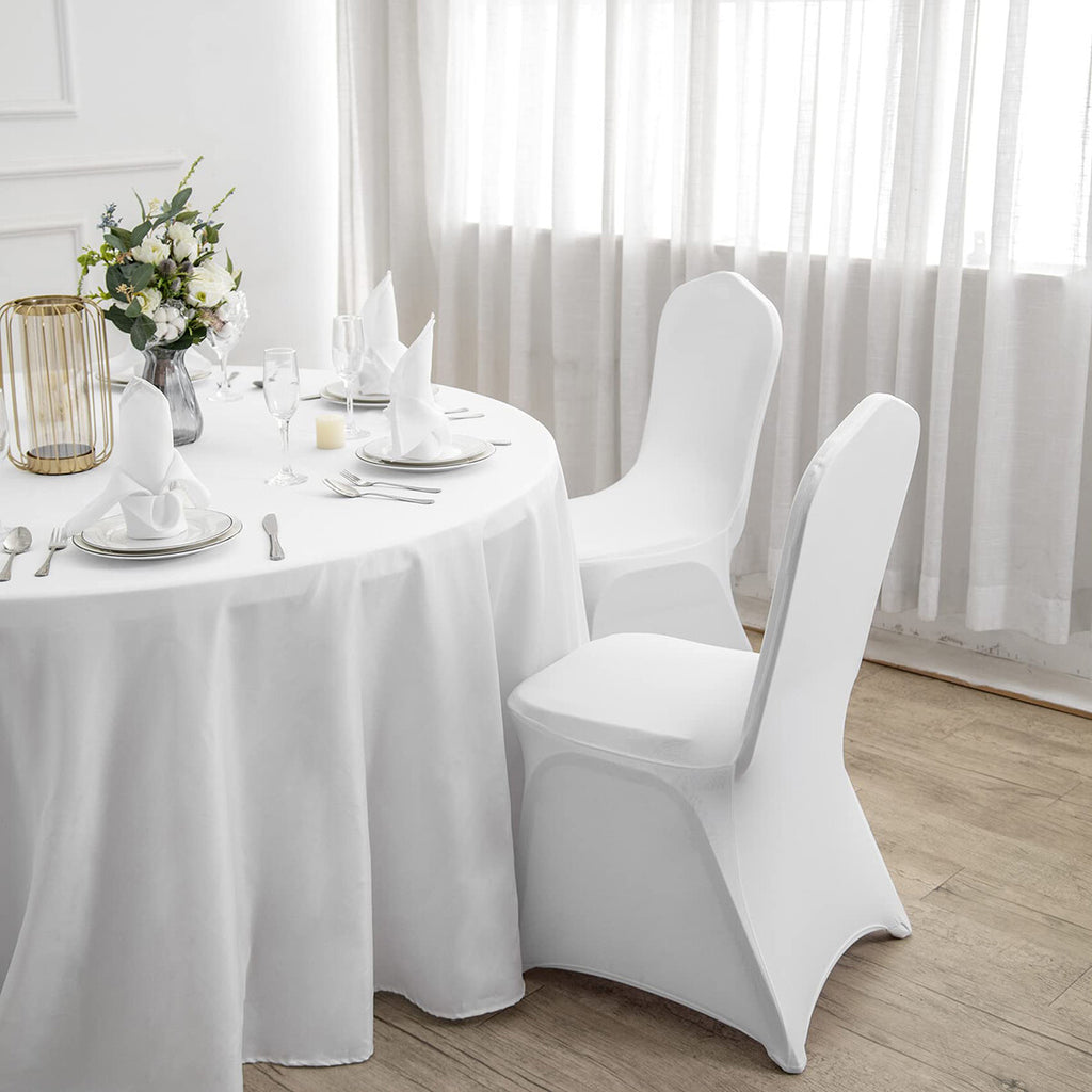 6 Pack Stretch Chair Covers – Spandex Full Seat Covers for Banquet, Wedding, Party and Events