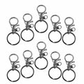 40PCS Keychain Lobster Clasps with Split Rings - Swivel Keyring Hooks for Lanyards and DIY Crafts