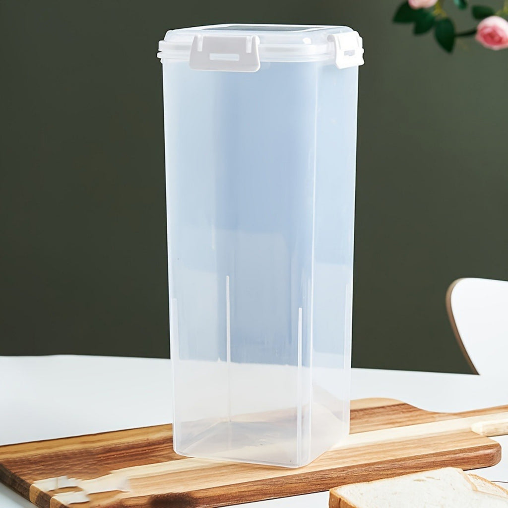 2pcs Bread Storage Container with Lid | Sealed Bread Keeper Box for Loaf, Toast & Noodles