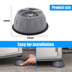 4pcs Anti-Vibration Washing Machine Pads | Non-Slip Appliance Feet Floor Protectors