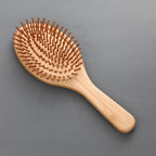 2 Pack Bamboo Hair Brush Air Cushion Comb – Wooden Scalp Massage Detangling Brush for All Hair Types