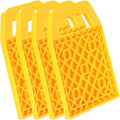 4PCS RV Stabilizer Jack Leg Pads - Caravan Awning Leg Support Level Pads Yellow