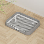 Indoor Dog Potty Trainer Pad Tray - Small Puppy Toilet Pee Tray with Grille