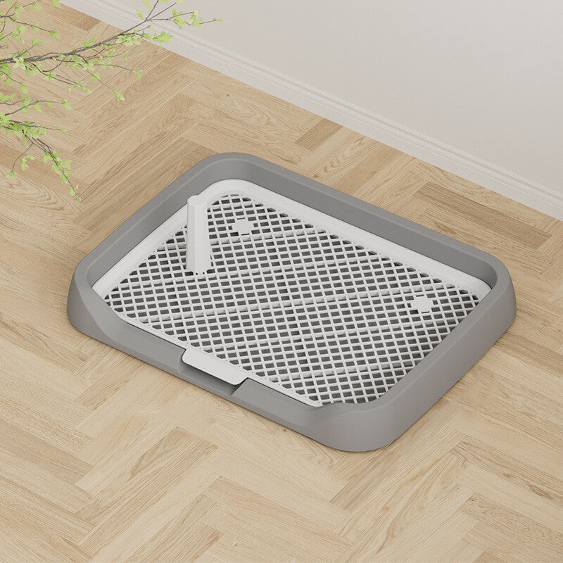 Indoor Dog Potty Trainer Pad Tray - Small Puppy Toilet Pee Tray with Grille
