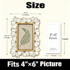 2pcs Resin Flower Photo Frame Art Projects Display Table Stand Office Home Decor