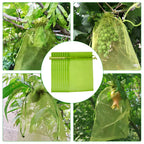 50PCS Vegetable Garden Fruit Protection Net Bags - Mesh Insect Proof Organza Bags 20x30cm