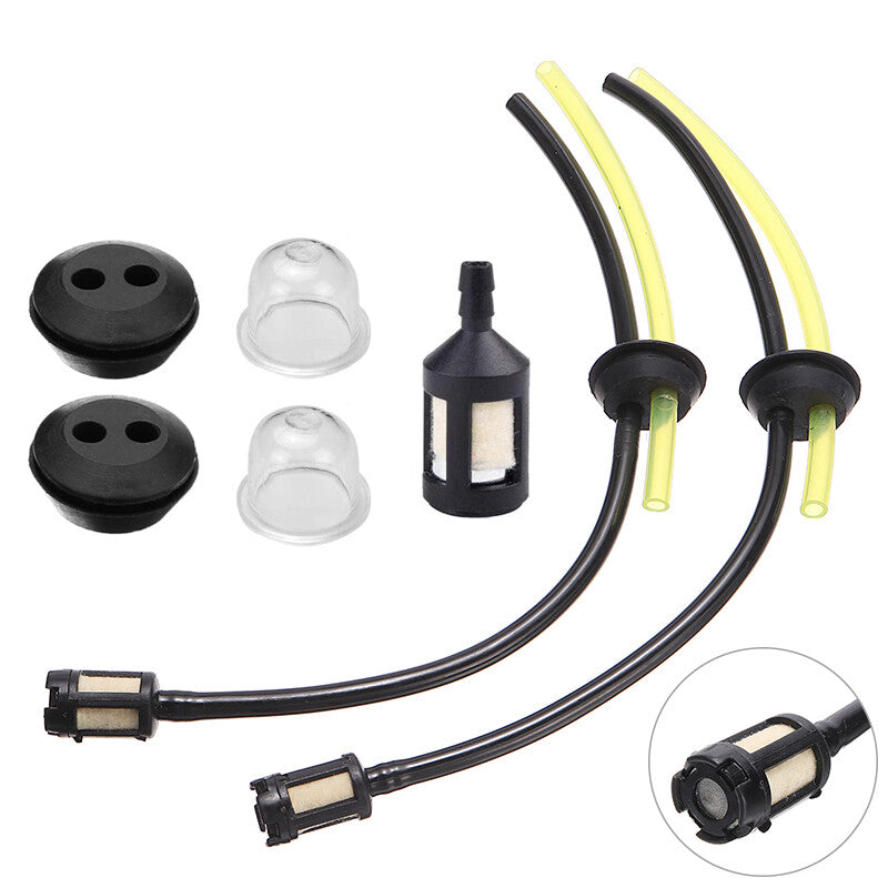 2 Set Whipper Snipper Fuel Line Filter Hose Pipe Tank Kit for Brush Cutter Trimmer AU