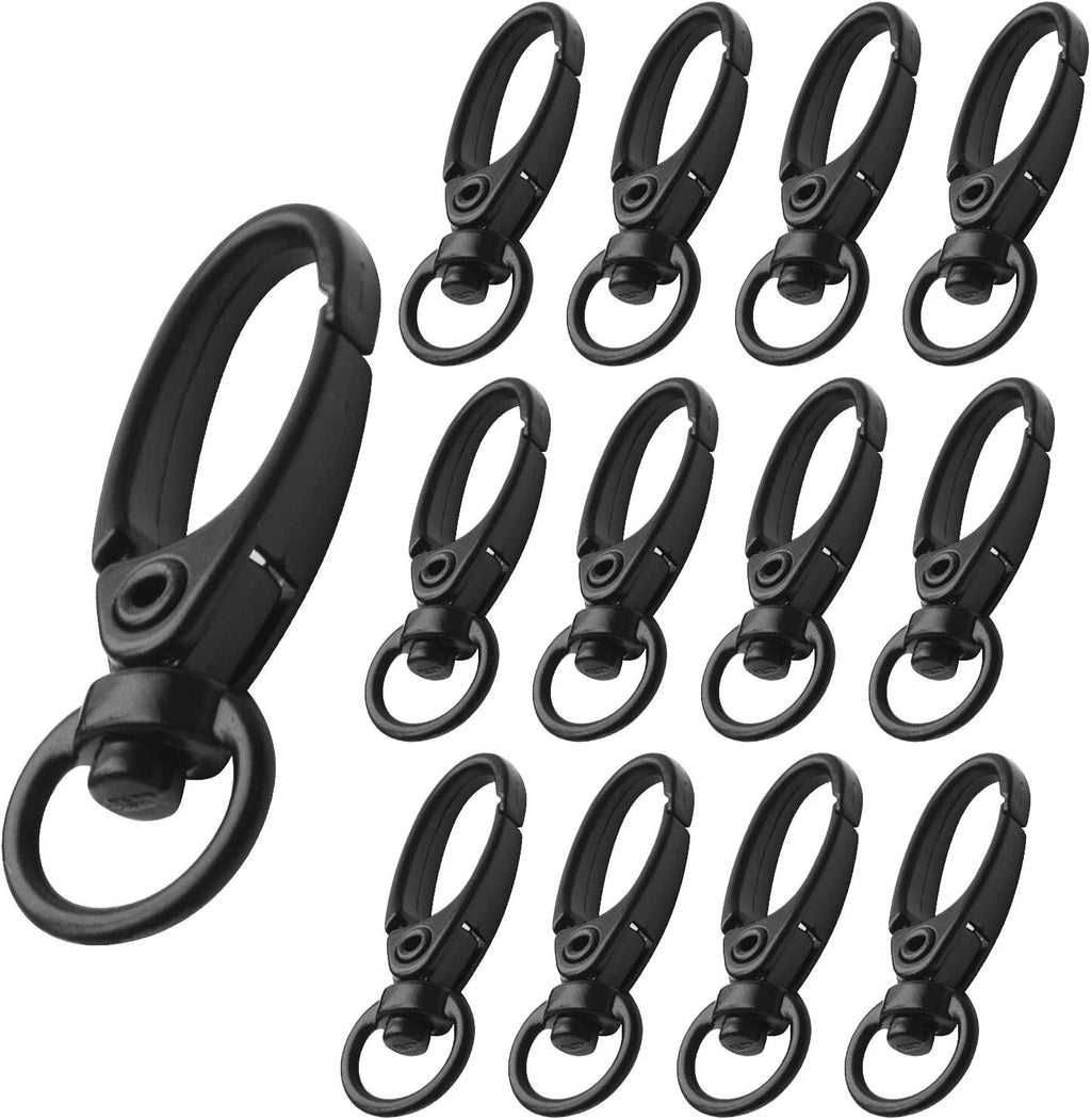 100PCS Gold Swivel Lobster Clasps – Metal Trigger Snap Hooks for Keychains, Bags and DIY Crafts