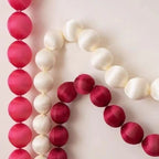 Red and white ball garlands