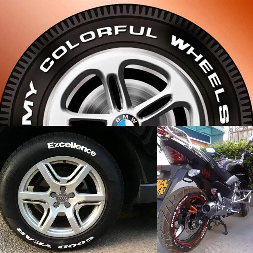 40pcs White Tyre Paint Marker Pens | Waterproof Tire Tread Marking Pens for Car & Motorcycle