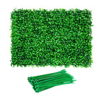 4PCS Artificial Plant Wall Panels 60x40cm - Fake Grass Hedge Vertical Garden Ivy Mat