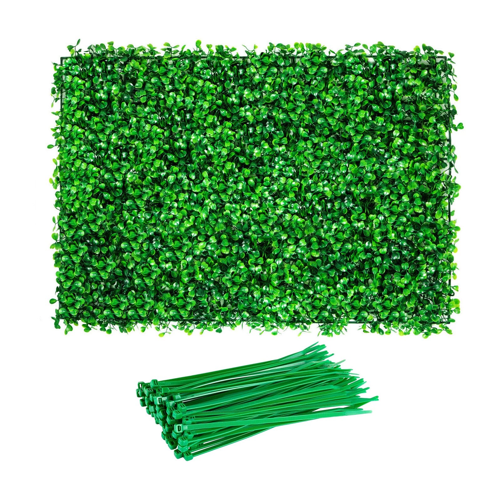 4PCS Artificial Plant Wall Panels 60x40cm - Fake Grass Hedge Vertical Garden Ivy Mat