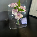 Acrylic Photo Picture Frame Vase for Centerpieces,Cute Bud Vase,Flower Vaser