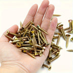 100PCS M4 Chipboard Screws – Carbon Steel Phillips Flat Head Self-Tapping Wood Screws (50mm / 60mm)