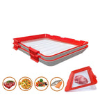 3Pcs Reusable Food Preservation Trays Fresh Food Storage Containers Vegetables