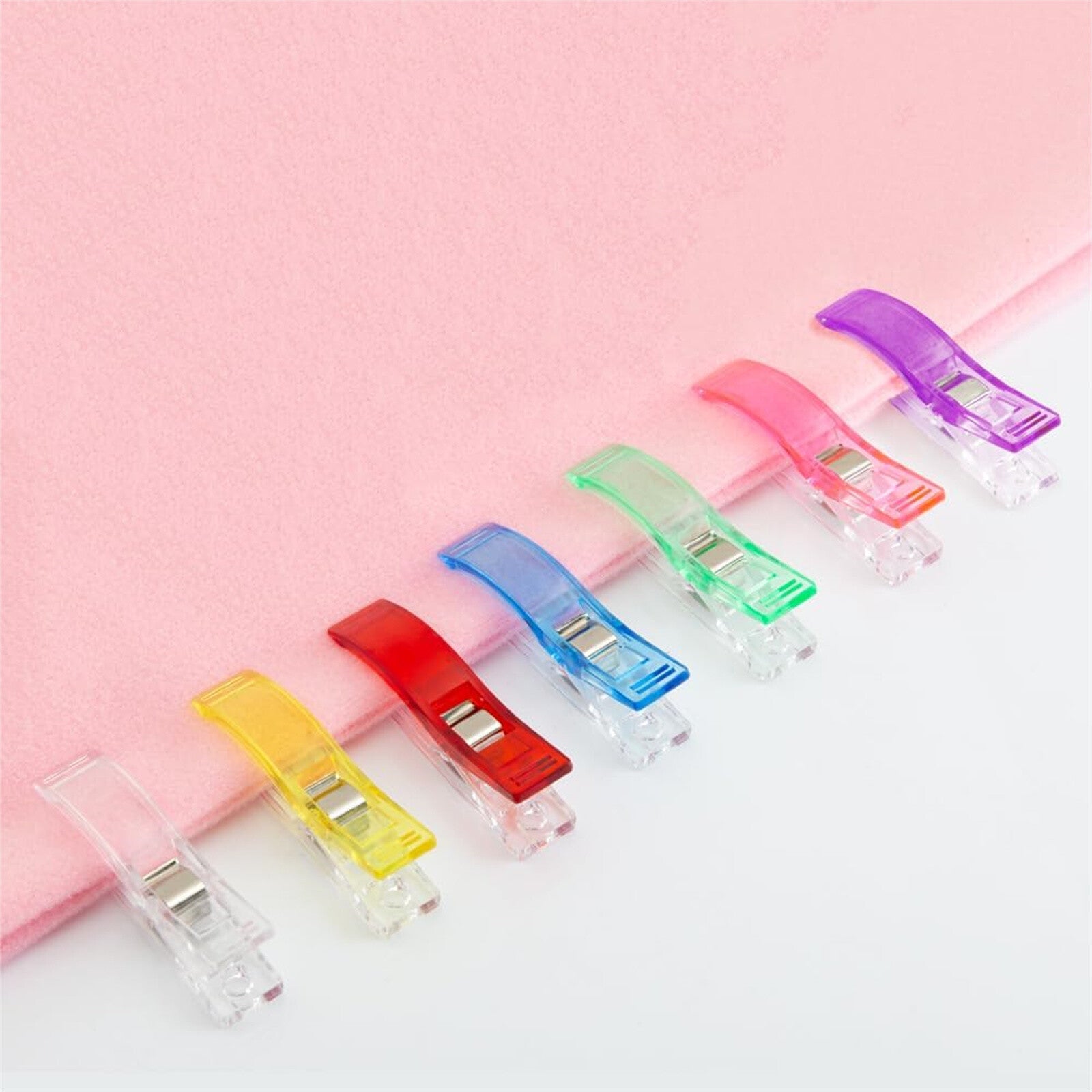 300 Pack Wonder Clips for Sewing Quilting and Crafts – Multi Color Fabric Clips 56mm