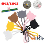 Cat and bear silicone cable ties