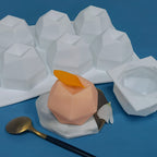 8 Cavity 3D Polygon Silicone Mold | Geometric Candle, Chocolate & Dessert Mould