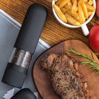 Electric Salt and Pepper Grinder – Battery Powered Spice Mill with Adjustable Coarseness (1 or 2 Pack)