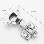 10 Set Kitchen Cabinet Door Hinge Repair Kit with Soft Close Hinges and Fixing Plates