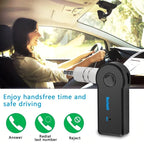 Bluetooth 4.2 Audio Receiver Adapter – Wireless 3.5mm AUX Music Adapter for Car & Home Stereo