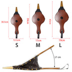 Fireplace Bellows Wooden Air Blower with Cast Nozzle - Hand Bellow Pump Fire Tool in S M L