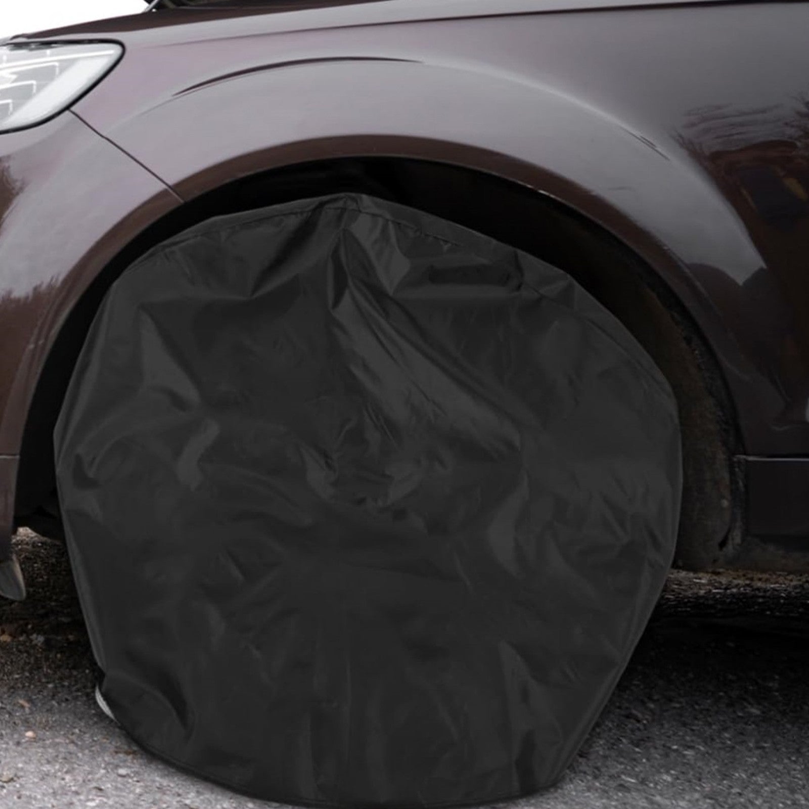 4PCS 29-32 Inch Tire Covers - Weatherproof Spare Wheel Covers for Camping Trailers and Trucks
