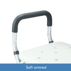 Adjustable Shower Chair Bath Seat with Armrests Heavy Duty Bathroom Safety Bench